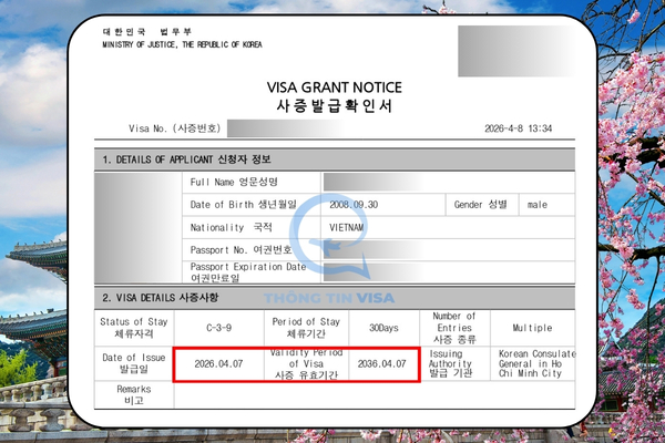 Có visa Mỹ có thể xin visa Hàn Quốc 10 năm