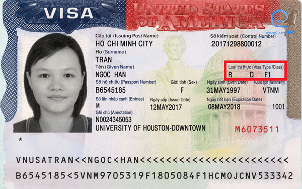 Các loại visa Mỹ diện du học