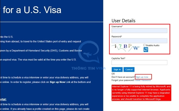 Cách đặt lịch hẹn phỏng vấn visa Mỹ