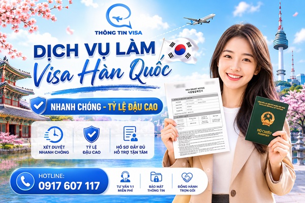 Dịch vụ làm visa Hàn Quốc 10 năm uy tín