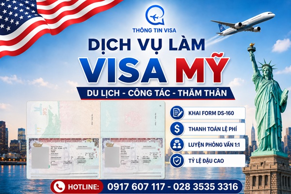 Dịch vụ xin visa Mỹ trọn gói và uy tín