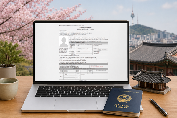 Lưu ý khi điền đơn xin cấp visa Hàn Quốc