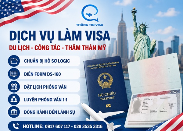 Dịch vụ làm visa du lịch Mỹ thăm bạn bè B1/B2