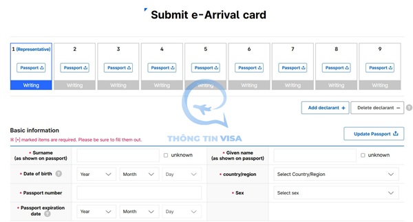 Khai báo nhập cảnh online Hàn Quốc