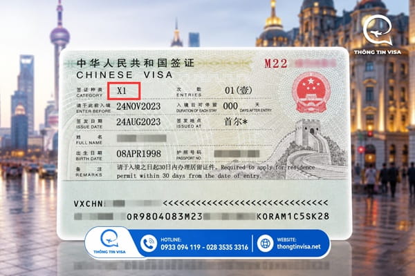 Visa du học Trung Quốc X1