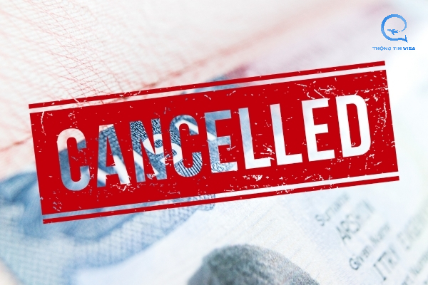 Visa Mỹ bị đóng dấu cancel là gì?