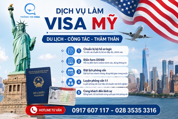 Dịch vụ làm visa Mỹ trọn gói và uy tín