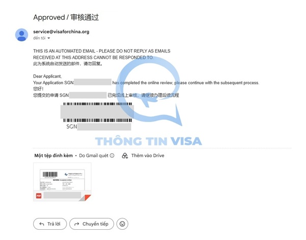 Thủ tục xin visa công tác Trung Quốc