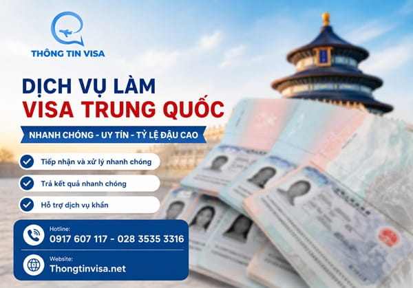 Dịch vụ visa Trung Quốc tại TP.HCM