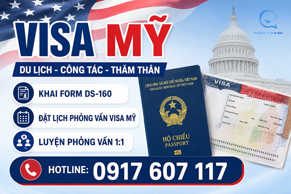 Dịch vụ làm visa Mỹ trọn gói tại TPHCM, Hà Nội
