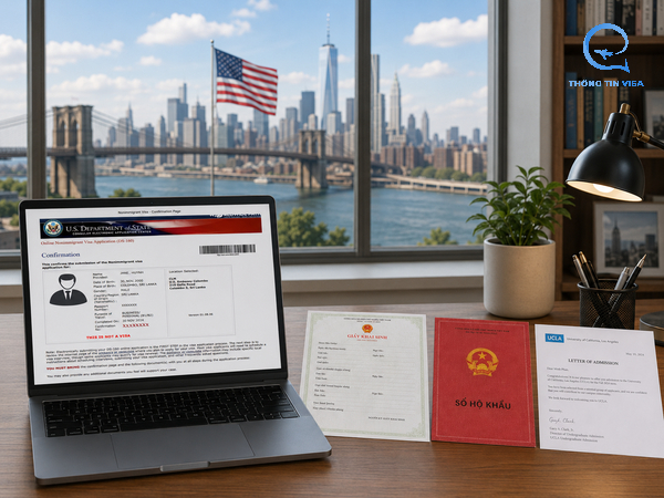 Quy trình xin visa thăm con du học Mỹ