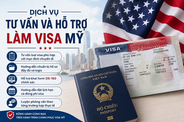 Dịch vụ làm visa Mỹ trọn gói giá tốt