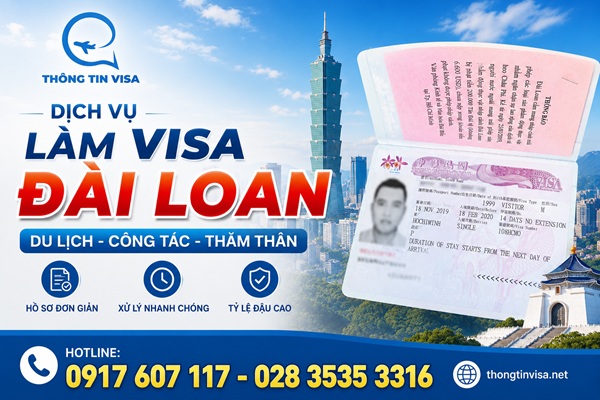 Dịch vụ visa Đài Loan trọn gói tại Thông Tin Visa